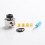 Vapeasy Vauban Style RDA Rebuildable Dripping Vape Atomizer w/ BF Pin - Mirror Surface Silver, 316SS + PEI, 22mm Dia.
