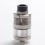 YFTK In'Ax V5 Style DL RTA Rebuildable Tank Vape Atomizer - Silver, 316 Stainless Steel + PC, 3ml, 22mm Diameter