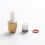 Across Intan Grip Style Gold White Drip Tip Kit for SXK BB Box Mod