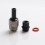 Across Intan Grip Style Silver Black Drip Tip Kit for SXK BB Mod