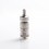 YFTK Flash e- V4.5S+ Style RTA Rebuildable Tank Atomizer - Silver, 316 Stainless Steel + Glass, 4.5ml, 23mm Diameter
