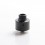 SXK Haku Venna Style RDA Rebuildable Dripping Vape Atomizer w/ BF Pin - Black, 316 Stainless Steel, 22mm Diameter