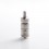 SXK Flash e- V4.5S+ Style RTA Rebuildable Tank Atomizer - Silver, 303 Stainless Steel + Glass, 4.5ml, 23mm Diameter