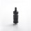 SXK Flash e- V4.5S+ Style RTA Rebuildable Tank Atomizer - Black, 316 Stainless Steel + Glass, 4.5ml, 23mm Diameter