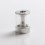 Dvarw MTL FL Facelift 22mm RTA Vape Atomizer Replacement Tank Tube Section - Silver, 5.0ml, Stainless Steel + Glass