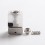 SXK Alien EVL Style RBA Bridge Tank for SXK BB / Billet Box - Silver, 316SS + PC, 4.0ml, 1.0 / 1.5 / 2.0 / 2.5 / 3.0mm