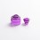 Authentic Yacht Claymore RDA Replacement Top Cap + Drip Tip Translucent Purple