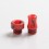 Authentic MECHLYFE x Fallout Vape XRP RTA Replacement 510 DL / MTL Drip Tip Resin Red