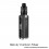 Authentic Lost Grus 100W VW Box Mod Kit Black / Carbon Fiber