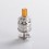 ULTON Rook Style RPGA Rebuildable Professional Genesis Atomizer w/ BF Pin - Silver, 3.0ml, Mesh / Cotton Deck, 22mm Diameter