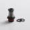 Authentic Auguse Era V2 510 Bevel Drip Tip Black + Translucent Black