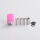 Mission Tips Whistle V2 Style Drip Tip w/ Airflow Bores Pink