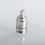 SXK ST Steam Tuners EDGE Style RTA Rebuildable Tank Atomizer - Silver, 2.0ml, 316SS, Single Coil Configuration, 22mm Dia