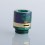 Authentic Reewape RS330 810 Drip Tip w/ Air Regulating Ring Green + Purple + Yellow