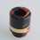 Authentic Reewape RS330 810 Drip Tip w/ Air Regulating Ring Black + Yellow