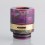 Authentic Reewape RS330 810 Drip Tip w/ Air Regulating Ring Purple + Green + Yellow