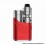 Authentic Vapefly Brunhilde SBS 100W Box Mod Kit with Kriemhild II Tank Red