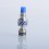 Authentic Auguse Seaman 510 Drip Tip for RDA / RTA / RDTA Silver Blue