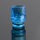 Short 510 Drip Tip for for dotMod dotAIO Vape Pod System Translucent Blue