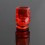Short 510 Drip Tip for for dotMod dotAIO Vape Pod System Translucent Red