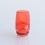 Long 510 Drip Tip or for dotMod dotAIO Vape Pod System Translucent Red