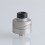 SXK Haku Duet Style RDA Rebuildable Dripping Atomizer w/ BF Pin - Silver, 316SS, 22mm Diameter