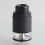 Authentic Vandy Pyro V4 IV RDTA Rebuildable Dripping Tank Atomizer - Matte Black, 5ml, SS + Glass, 25.5mm Diameter