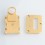 SXK Screen Plate + Button Plate Set for SXK BB 60W / 70W Box Mod Kit Gold
