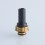 Authentic ThunderHead Creations THC Tauren Elite MTL RTA Replacement Long 510 Drip Tip Black Gold