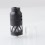 Authentic Hell Helheim S RDTA Rebuildable Dripping Tank Atomizer - Matte Full Black, 5.0ml, DL / MTL, 25mm Diameter