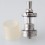  Giant VG Style MTL RTA Rebuildable Tank Atomizer - Silver, 316SS + Glass / PC, 3.3ml, 23mm Diameter