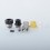 asy BB Drip Tip Adapter + MISSION XV Quantum Style 510 Drip Tip Kit for SXK BB / Billet Box Mod Black