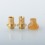 Monarchy Cyber Style 510 Drip Tip Set Brown Gold SS PEI