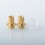Monarchy Cyber Style 510 Drip Tip Set Translucent Gold SS PC