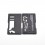 Kontrl Cyber Style Front + Back Door Panel Plates for BB / Billet Box Vape Mod Kit Black