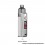 Authentic VOOPOO DRAG S 60W 2500mAh VW Mod Pod System Starter Kit - Silver White, 4.5ml, 0.2ohm / 0.3ohm, 5~60W