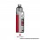 Authentic VOOPOO DRAG X 80W VW Mod Pod System Starter Kit - Silver Red , 4.5ml, 0.15ohm / 0.3ohm, 5~80W, 1 x 18650