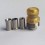 Mission XV Style Drip Tip Set for BB / Billet Mod Silver Brown
