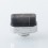 Kontrl Mag Style 510 Drip Tip Silver Black Aluminum + Resin