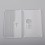 SSPP Style Round Button Front + Back Door Panel Plates for BB / Billet Box Mod Kit Clear