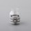 Authentic ThunderHead Creations X Mike s THC Blaze SOLO RDA Atomizer Silver Transparent