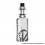 Authentic esso GEN 200 Mod Kit with iTank Atomizer - Graffiti Silver, VW 5~200W, 2 x 18650, 8ml, 0.2ohm / 0.4ohm