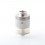 Paravozz Mini Style RDTA Rebuildable Dripping Tank Atomizer - Silver, Titanium Alloy + PC, 2.0ml, 22mm Diameter