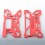 F12 Style Front + Back Door Panel Plates for BB / Billet Red