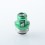 D-Tip Style Drip Tip for BB / Billet / Boro AIO Box Mod Green Aluminum
