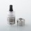 YFTK Caiman V.5 Style RDA Rebuildable Dripping Atomizer - Silver, 316SS, Air Pins 1.2mm / 1.4mm / 1.7mm, 22mm