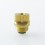 Authentic MK MODS Titanium TA Integrated Drip Tip for BB / Billet / Boro AIO Box Mod Gold