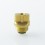 Authentic MK MODS Titanium TA Integrated Drip Tip for BB / Billet / Boro AIO Box Mod Gold