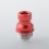 Mission XV Cosmos V2 Booster Style Integrated Drip Tip for BB / Billet / Boro AIO Box Mod - Red, Aluminum + Stainless Steel