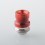 Mission Never Normal Style Drip Tip for BB / Billet / Boro AIO Box Mod Red